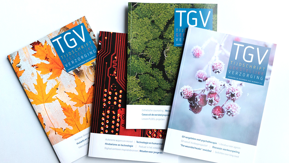 ontwerp, het tijdschift geestelijke verzorging.