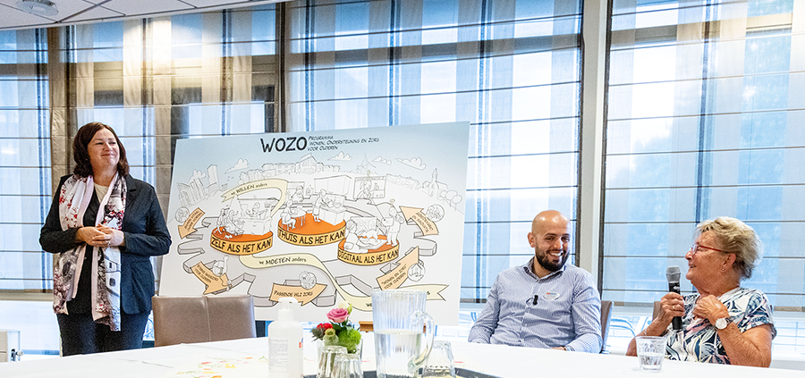 foto van de live-sessie tijdens de presentatie van het WoZo-programma